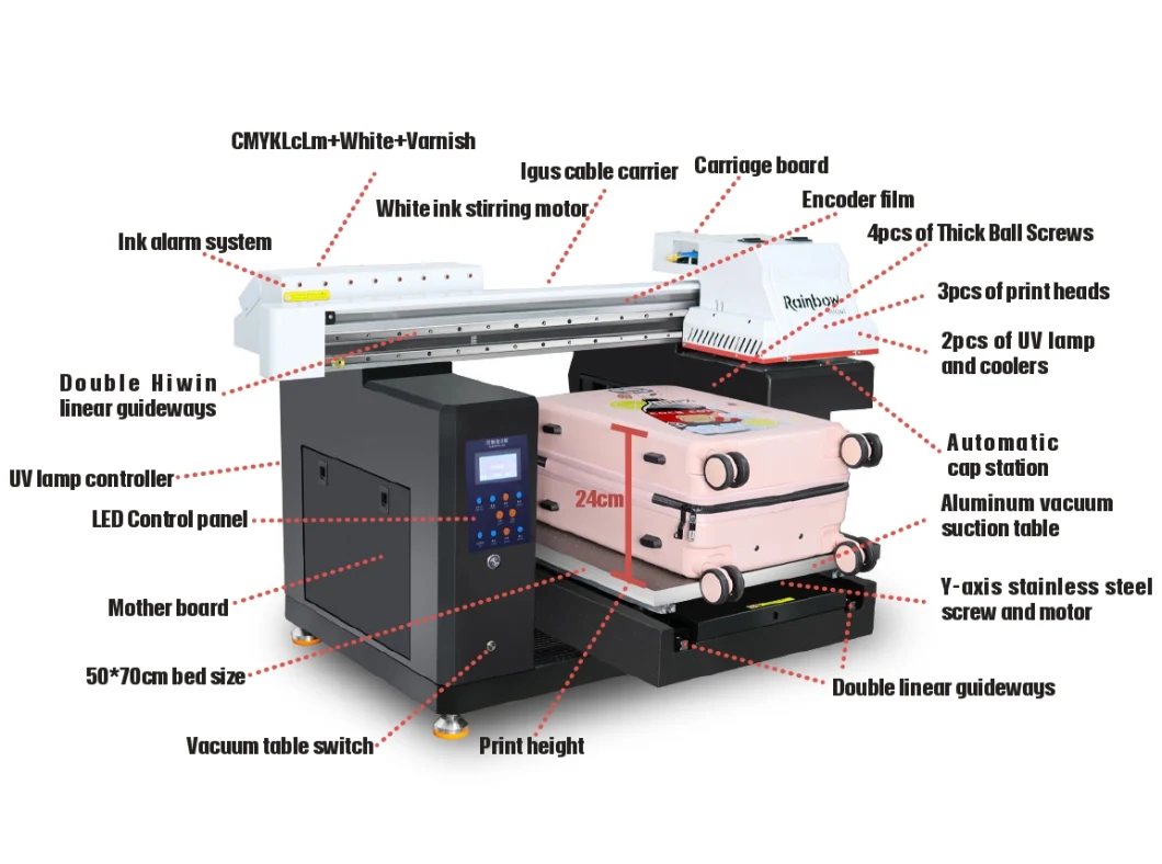 Flagship A3 A2 5070 UV Printer Impresora Acrylic UV Flatbed Printer