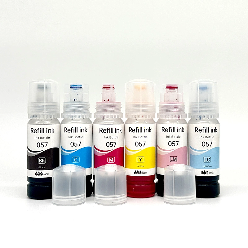 Refill Ink Bottle 057, 056, 107, 108 Special Inkjet Refill Ink for Epson L18050/L8050/L18058/L8058/Et18100 Inkjet Printers