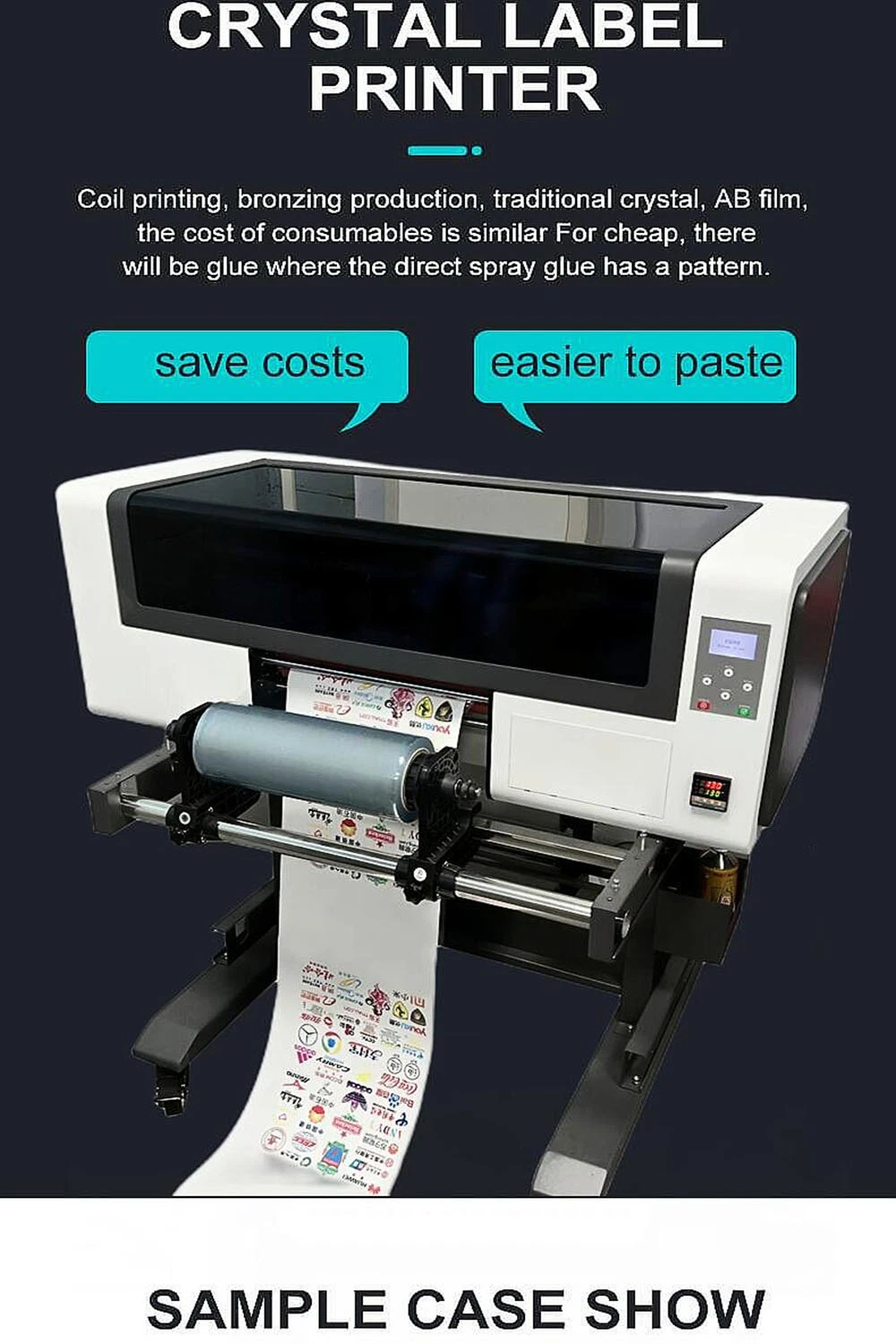 Image Printer A3 UV Stickers Pet Film Printer UV Dtf Flatbed A3 Inkjet Printer