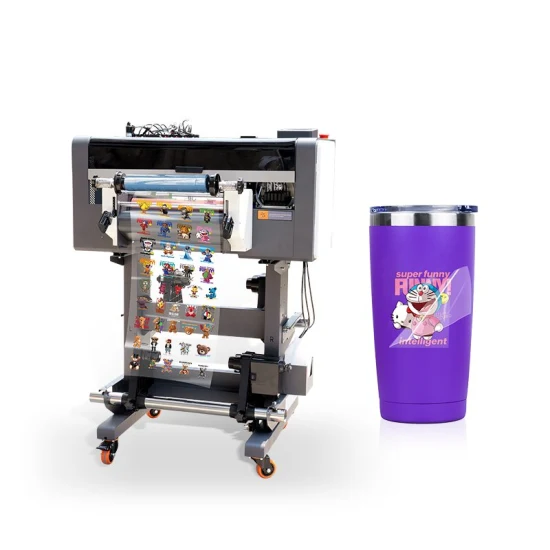 Rainbow Varnish UV Hybrid Printer A3 UV Dtf Printer for Glass for Canvas Metal Plaques for Dominoes UV Dtf Printer