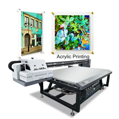 Jucolor China Manufacturer Acrylic Sheet PP Board Advertising Sign Printing LED 2513 Ricoh G6 Printhead UV Flatbed Printer