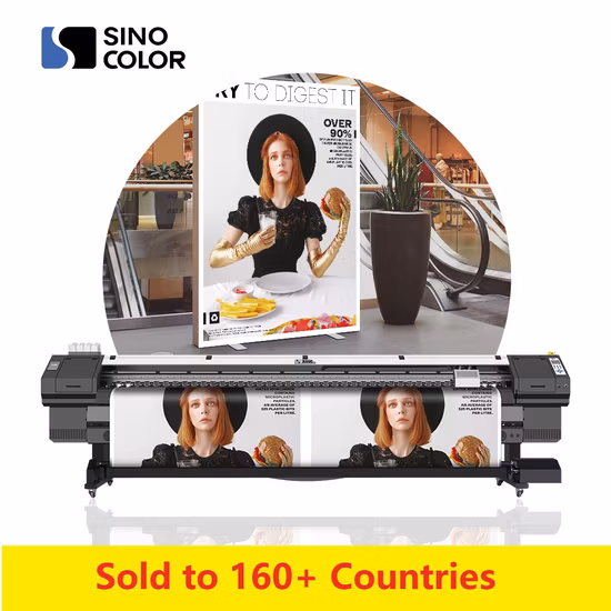 1.6m/1.8m Large Format Flex Banner Printing Machine Vinyl Canvas Paper Eco Solvent Printer